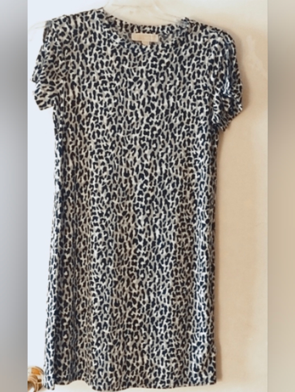 Michael Kors Black/White Leopard Pattern Dress